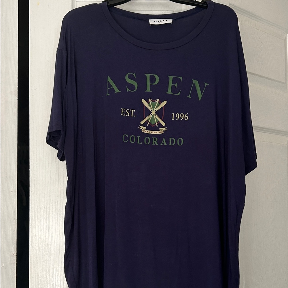Gilli Dark Blue Aspen Colorado Tee